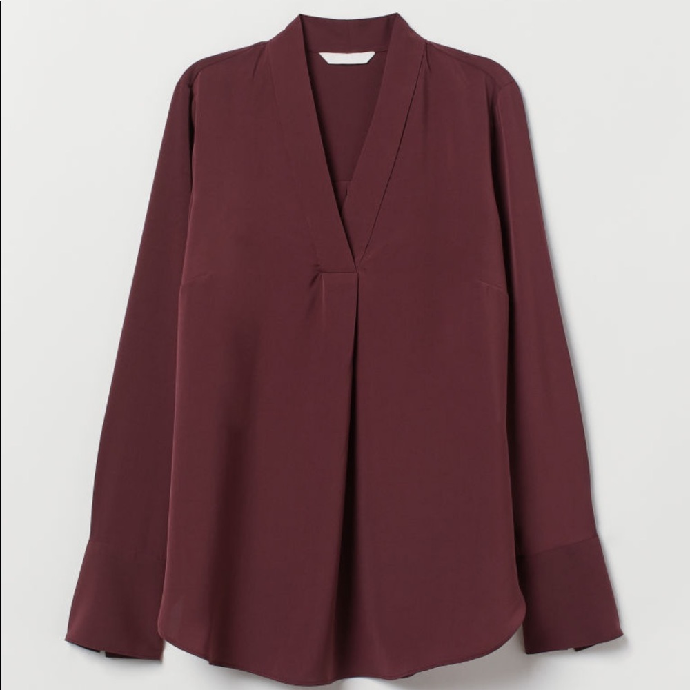 HM V-neck blouse